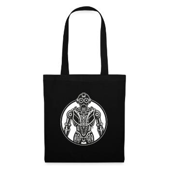Robot Retro Circular - Tote Bag - black - Front