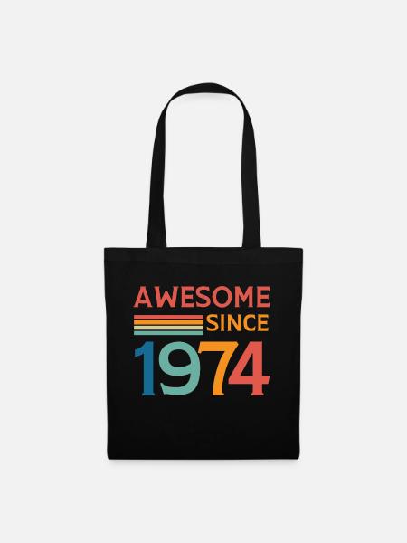 Awesome since 1974 - Sac en tissu - noir