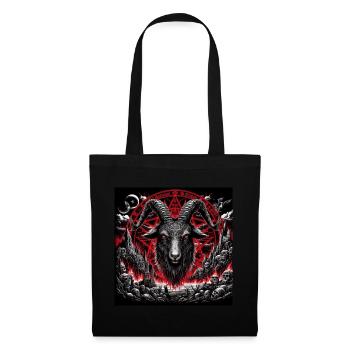 Bouc - Sac en tissu - noir - Devant