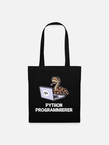 Développeur Coden Statement Programmeur informatique - Sac en tissu - noir