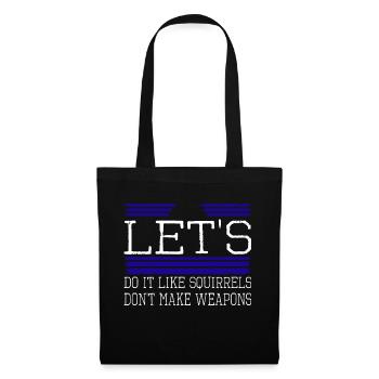 Cadeau d’anniversaire déclaration Mouvement de la paix heureux - Sac en tissu - noir - Devant