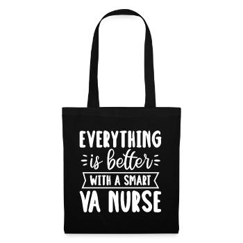 Tout va mieux avec une infirmière VA intelligente - Sac en tissu - noir - Devant