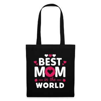 Meilleure maman du monde - Sac en tissu - noir - Devant