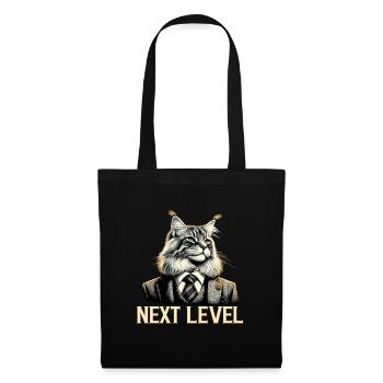 Maine Coon Cat Next Level Costume Cadeau de Succès - Sac en tissu - noir - Devant