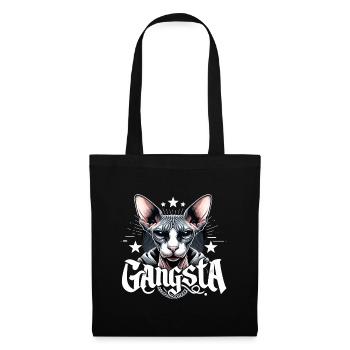 Cadeau de gangster gangsta cool chat Sphynx - Sac en tissu - noir - Devant