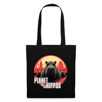 Planet of the hippos - Tote Bag - black - Front