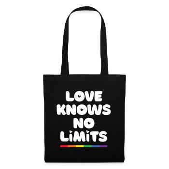 LGBT Pride Month - Love Knows No Limits - Tote Bag - black - Front