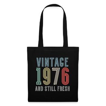 Vintage 1976 - Stoffbeutel - Schwarz - Vorne
