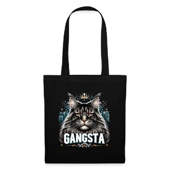 Maine Coon Cat Cool Gangsta Gangster Gift - Tote Bag - black - Front