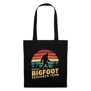 Offizielles Bigfoot Research Team Sasquatch Yeti - Stoffbeutel - Schwarz - Vorne