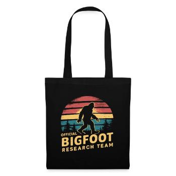 Offizielles Bigfoot Research Team Sasquatch Yeti - Stoffbeutel - Schwarz - Vorne