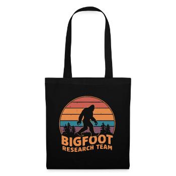 Offizielles Bigfoot Research Team Sasquatch Yeti - Stoffbeutel - Schwarz - Vorne