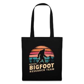 Offizielles Bigfoot Research Team Sasquatch Yeti - Stoffbeutel - Schwarz - Vorne