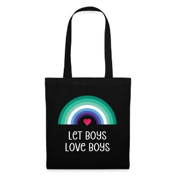 Mois de la fierté LGBT - Let Boys Love Boys - Sac en tissu - noir - Devant
