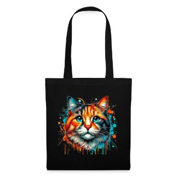 Cat - Tote Bag - black - Front