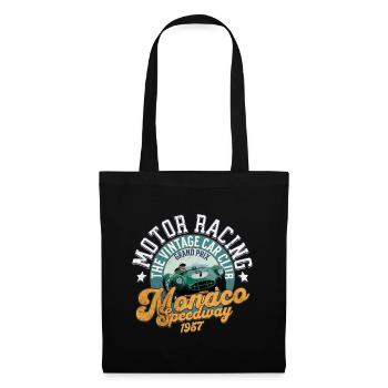 Monaco speedway vintage car club - Sac en tissu - noir - Devant