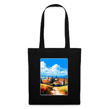 Extremadura Spanien Vintage Reiseplakat Souvenir - Stoffbeutel - Schwarz - Vorne