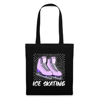 Eislaufen Eishockey Snowboard Wintersport Eis - Stoffbeutel - Schwarz - Vorne