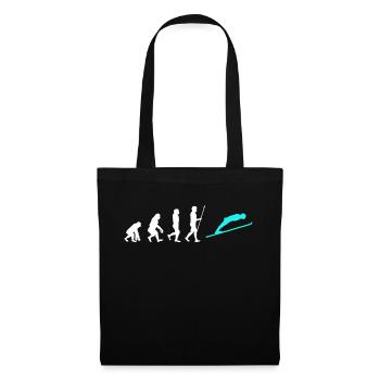 Skiing Winter Sports Evolution Skiers Winter - Tote Bag - black - Front