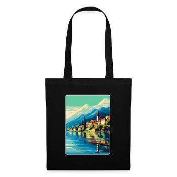 Lake Como Italy Vintage Travel Poster Souvenir WPA - Tote Bag - black - Front