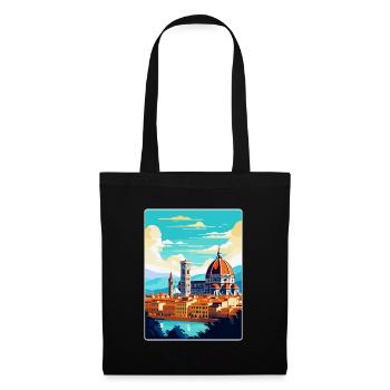 Florence Italy Vintage Travel Poster Souvenir WPA - Tote Bag - black - Front