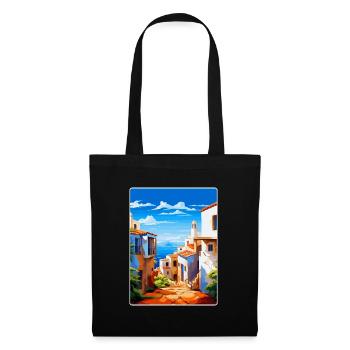 Almería Spanien Vintage Reiseplakat WPA Souvenir - Stoffbeutel - Schwarz - Vorne