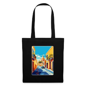 Jerez De La Frontera Spanien Vintage Reiseplakat - Stoffbeutel - Schwarz - Vorne