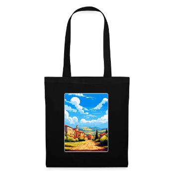 Extremadura Spanien Vintage Reiseplakat Souvenir - Stoffbeutel - Schwarz - Vorne