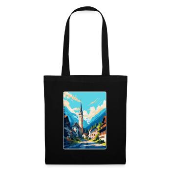 Oberammergau Germany Vintage Travel Poster WPA Art - Tote Bag - black - Front