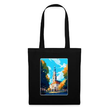 Bialystok Pologne Vintage Voyage Poster Art Mural - Sac en tissu - noir - Devant