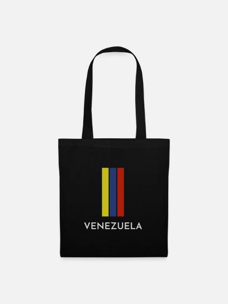 Venezolanische Flagge, Venezolanischer Stolz - Stoffbeutel - Schwarz