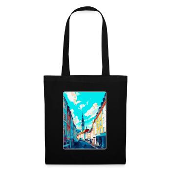 Linz Austria Vintage Travel Poster WPA Souvenir - Tote Bag - black - Front