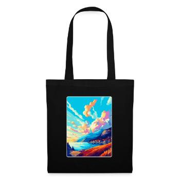Bergen Norway Vintage Travel Poster WPA Souvenir - Tote Bag - black - Front