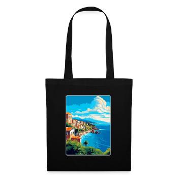 Sicily Italy Vintage Travel Poster WPA Souvenir - Tote Bag - black - Front