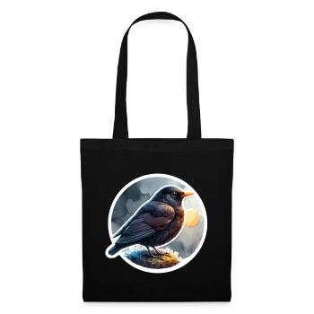 Merle - Sac en tissu - noir - Devant