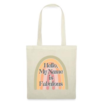 Mon nom est fabuleux - Sac en tissu - nature - Devant