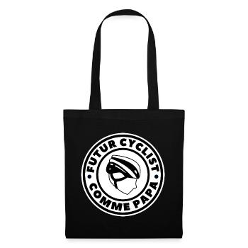 Future cyclist like dad - Tote Bag - black - Front