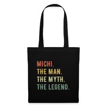 Michael Michi Prénom Abrégé Homme Mythe Légende - Sac en tissu - noir - Devant