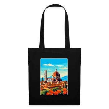 Florence Italy Vintage Travel Poster Souvenir WPA - Tote Bag - black - Front