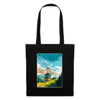 Penkenbahn Autriche Affiche de voyage vintage souvenir - Sac en tissu - noir - Devant