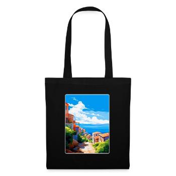 Tarifa Spanien Vintage Reiseplakat WPA Souvenir - Stoffbeutel - Schwarz - Vorne