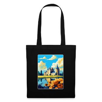 Loire Valley France Vintage Travel Poster Souvenir - Tote Bag - black - Front