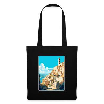 Matera Italy Vintage Travel Poster WPA Souvenir - Tote Bag - black - Front