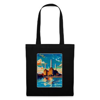Battersea London England Uk Vintage Travel Poster - Tote Bag - black - Front