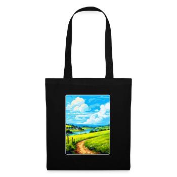 Lerryn Cornwall England Uk Travel Poster Souvenir - Tote Bag - black - Front