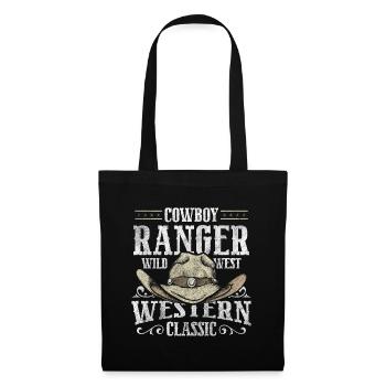 Wild West Sheriff Western Master Cowboy Boots - Tote Bag - black - Front