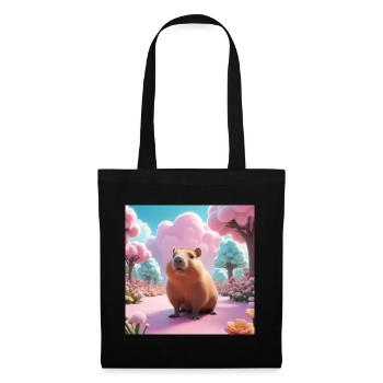 Capybara in the Magic Garden - Tote Bag - black - Front