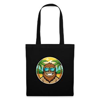 Bigfoot Lustige Cartoon Sommer Strand Sonnenbrille Cool - Stoffbeutel - Schwarz - Vorne