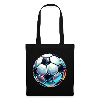 Colourful shimmering football with light reflections - Tote Bag - black - Front