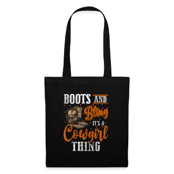 Cowboy Lasso Desert Bandit - Tote Bag - black - Front